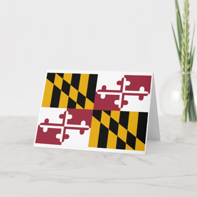 Marylander Flag, Flag of Maryland Kort (Framsida)