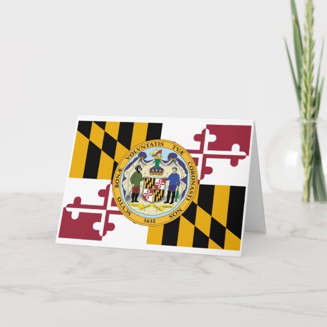 Marylander Flag & Seal Design, Flag of Maryland Kort (Framsida)