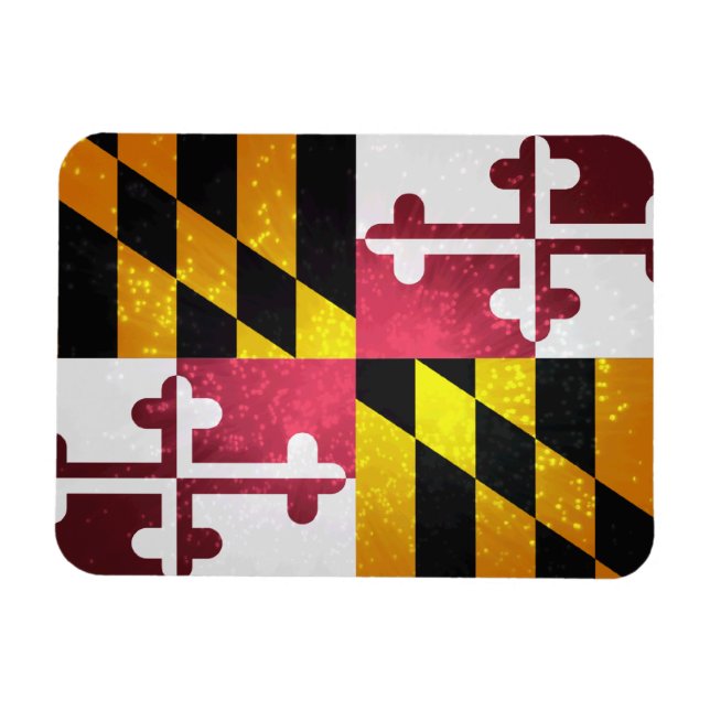 Marylander Flagga Magnet (Horisontell)