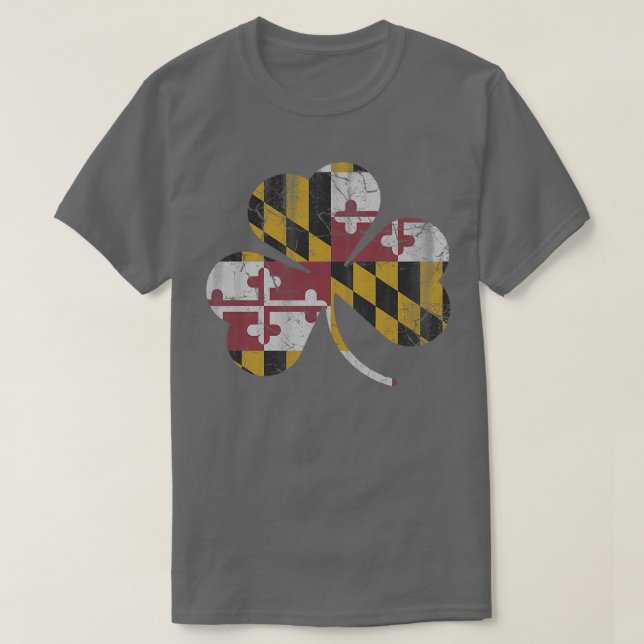 Marylands delstatsflagga Shamrock T Shirt (Design framsida)