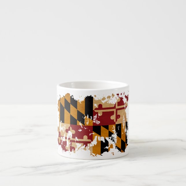 Marylands flagga espressomugg (Framsidan)