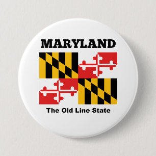 Marylands flagga knapp