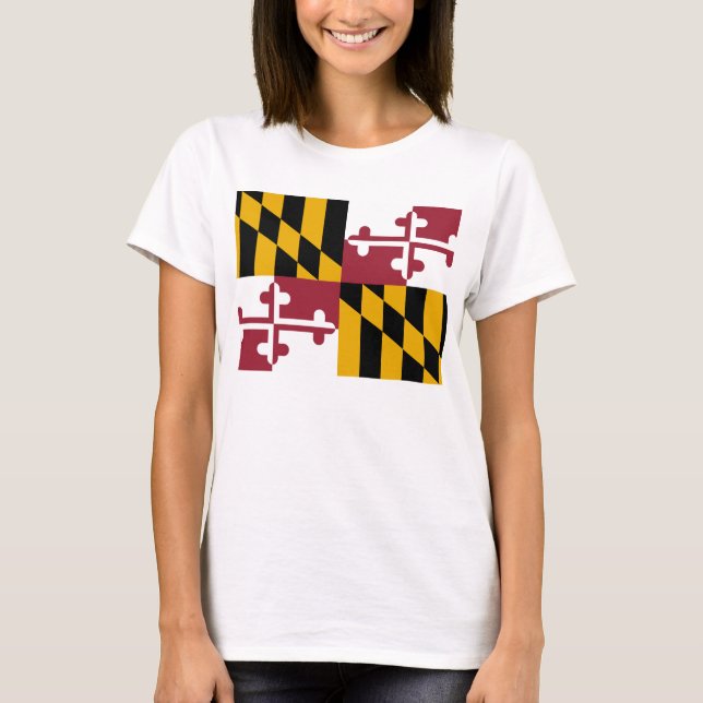 Marylands flagga t shirt (Framsida)