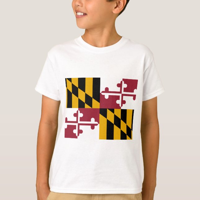 Marylands flagga t shirt (Framsida)