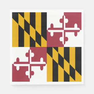 Marylands statsflagga pappersservett