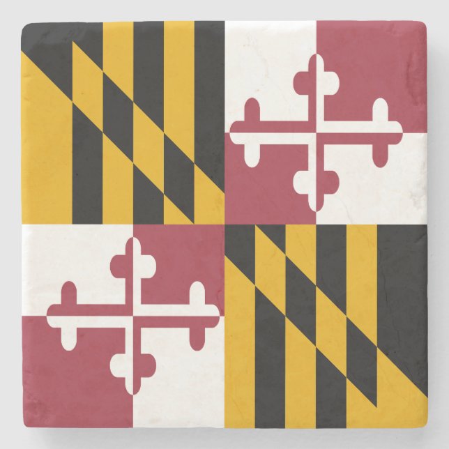 Marylands statsflagga stenunderlägg (Framsidan)