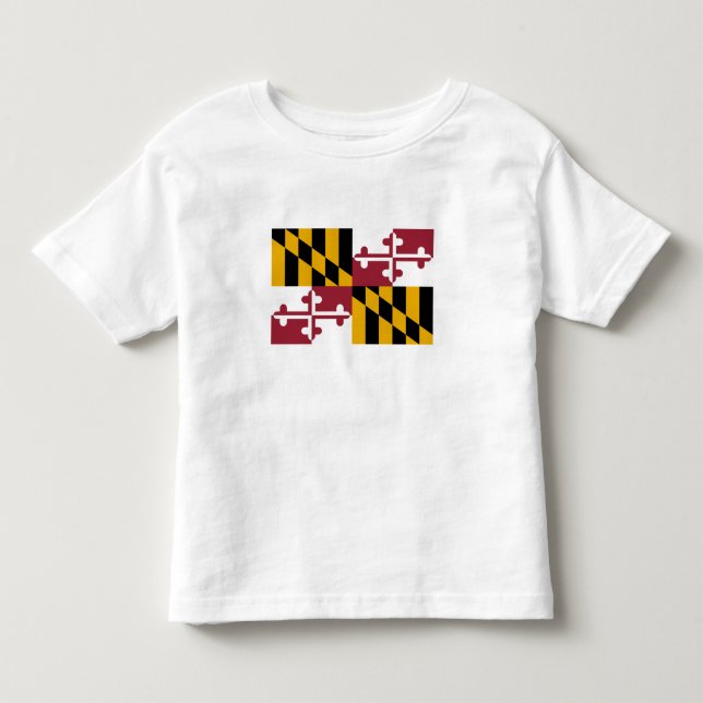 Marylands statsflagga t shirt (Framsida)