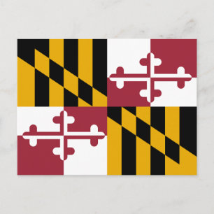 Marylands statsflagga vykort