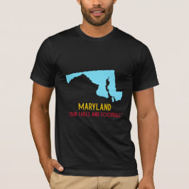 Marylandstaten ’Crab Cakes and Football’ T Shirt
