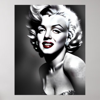 Marylin Monroe Porträtt Poster