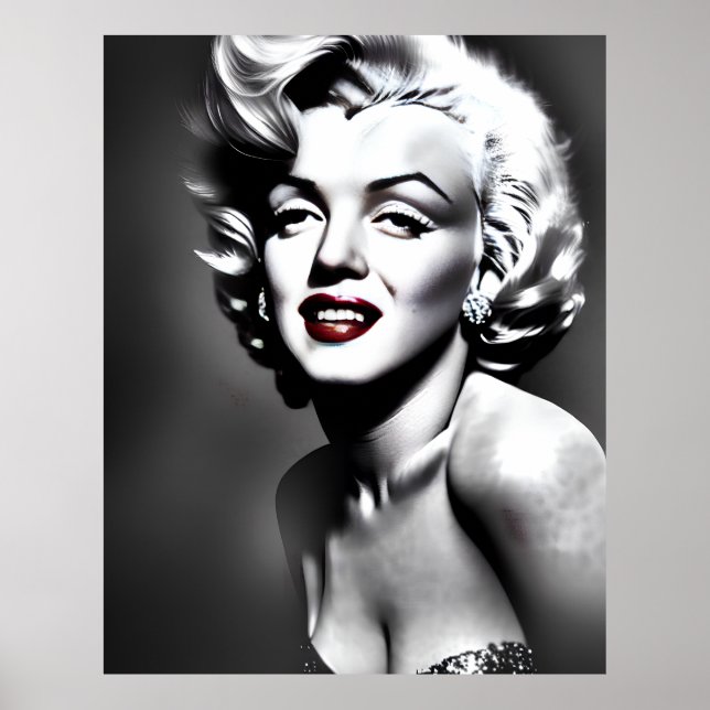 Marylin Monroe Porträtt Poster (Framsidan)