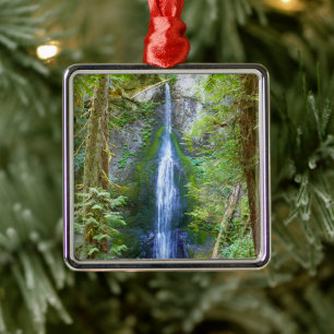 Marymere Falls I vid Olympic National Park Julgransprydnad Metall