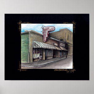 Marys Ann cafe Poster