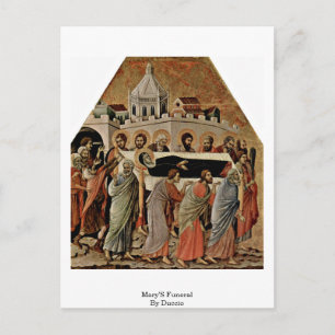 Marys begravning av Duccio Vykort
