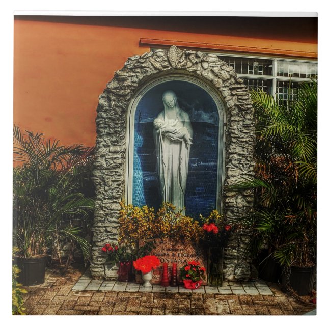Marys fästmö Grotto Kakelplatta (Framsidan)