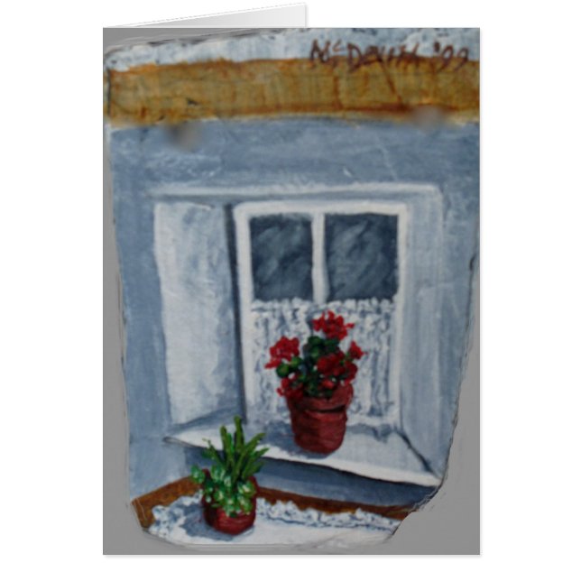 Marys fönster hälsningskort (Framsidan)