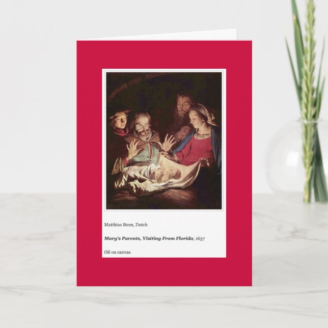 MARYS FÖRÄLDRAKORT FÖR HELGDAG HELGKORT (Framsida)