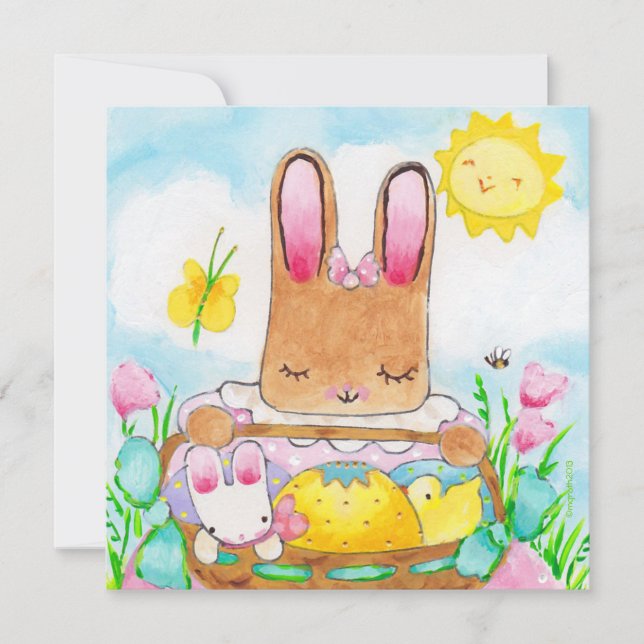 Marys inbjudan till Påsk Basket (Framsida)