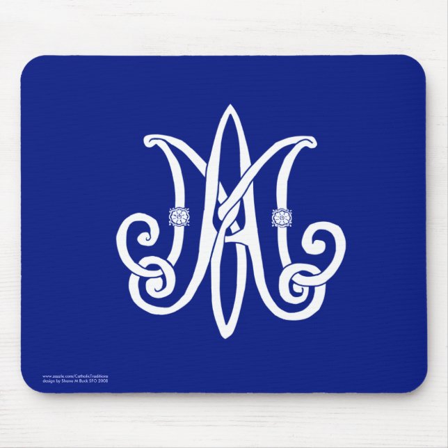 Marys Monogram Mousepad Musmatta (Framsidan)