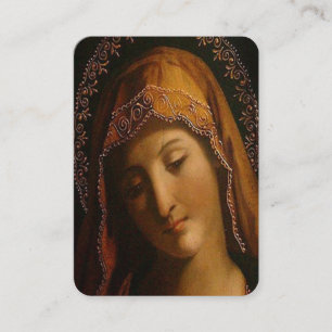 Marys Peace Prayer Card Visitkort