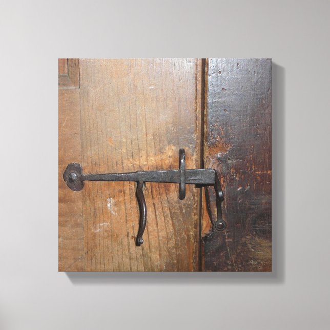 Marys skolhus Rustic Door Lock - Sudbury MORSA Canvastryck (Framsida)