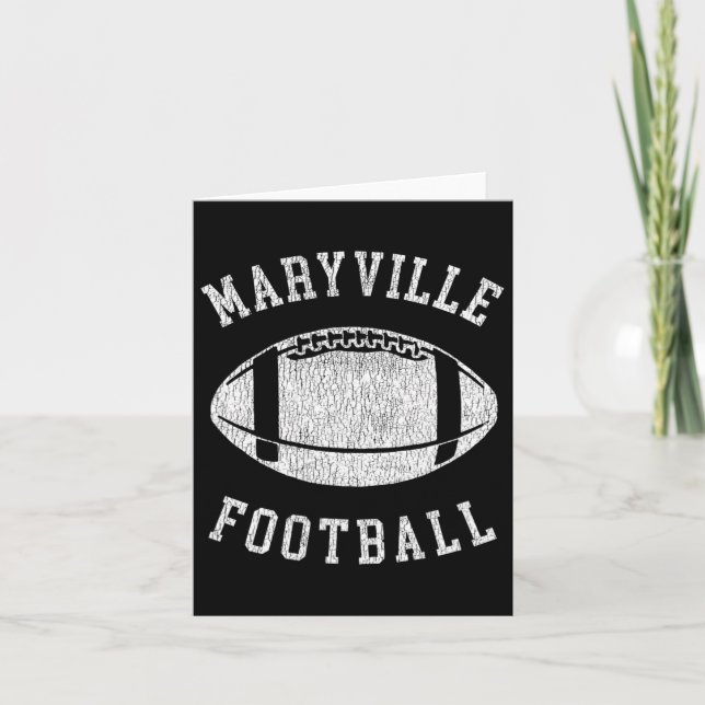Maryville Football Distressed Vintage 80's Throwba Kort (Framsida)