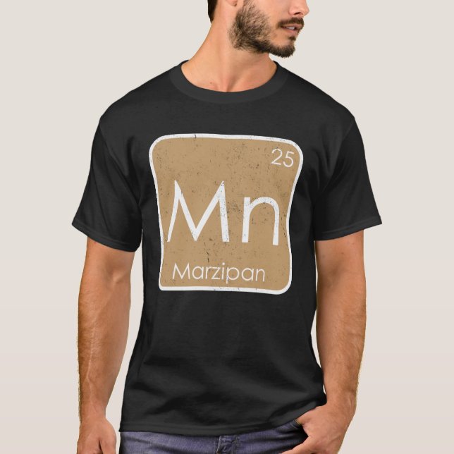 Marzipan Mn Periodic Table Element Honey Sugar Con T Shirt (Framsida)