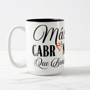 Mas Cabrona que Bonita Två-Tonad Mugg