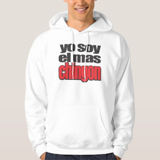 Mas Chingon för Yo soyel Sweatshirt Med Luva (Framsida)