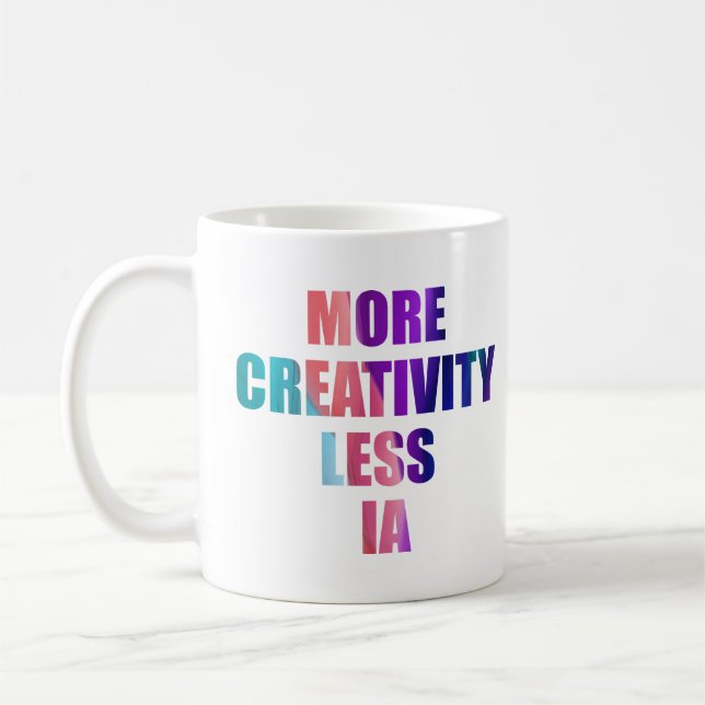 Más creatividad y menos inteligencia artificial kaffemugg (Vänster)