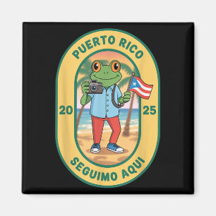 Más Fotos Puerto Rico Rican Flagga Funny Sapo Conc Magnet