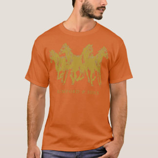 MAS Golden Horses Black T Shirt