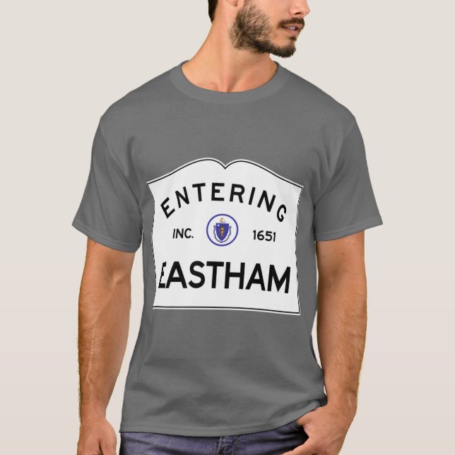 Mas kommun i Eastham Massachusetts Commonwealth of T Shirt (Framsida)