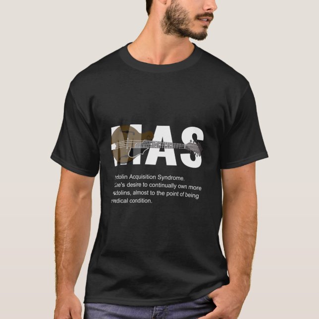 Mas Mandolin Gift for Mandolin Lov T Shirt (Framsida)