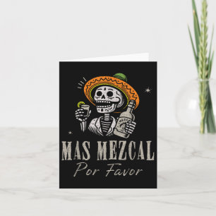 Mas Mezcal Por Favor Funny Cinco De Mayo Bartender Kort