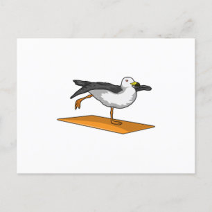 Mås Yoga Meditation Fitness Vykort