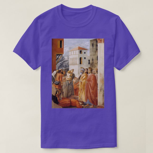 Masaccio Distribution av Alms och Ananias död T Shirt (Design framsida)