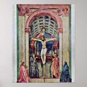 Masaccio - Trinity??????: De Drie-Eenheid Poster
