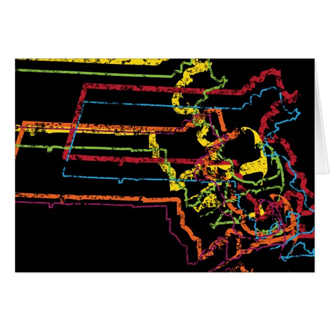 masachusetts pride oskärpa OBS kort (Framsidan Horizontal)
