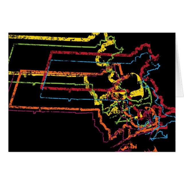 masachusetts pride oskärpa OBS kort (Framsidan Horizontal)