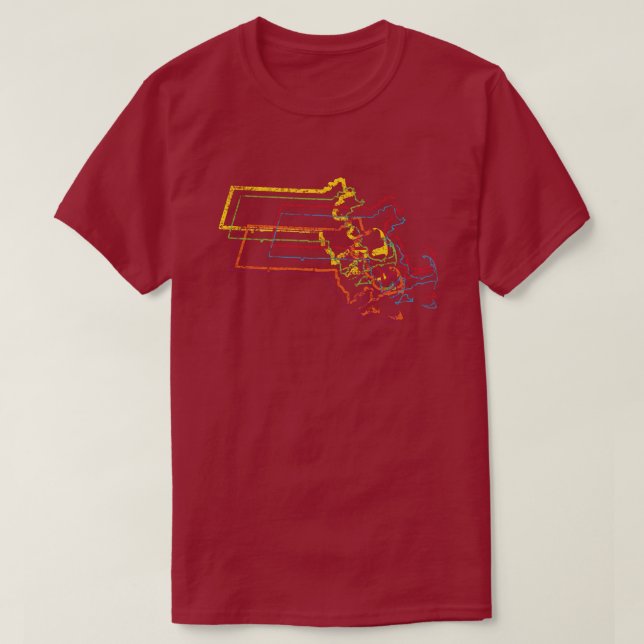 masachusetts pride oskärpa tee (Design framsida)