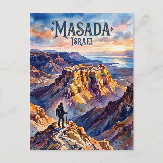Masada nationalpark Israel Vykort (Framsida)