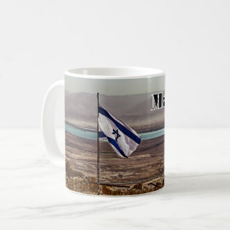 Masada View with Flag Kaffemugg