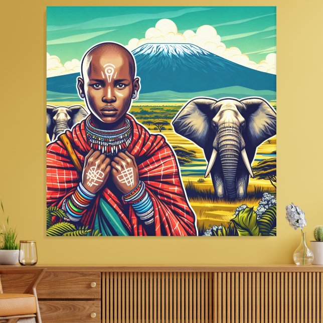 MASAI ART CANVAS WALL FRAME (Insitu (Vardagsrum))
