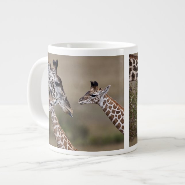 Masai-giraff (Giraffa tippelskirchi) Jumbo Mugg (Framsida vänster)