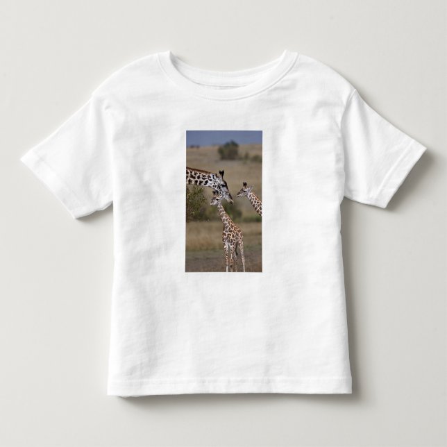 Masai-giraff (Giraffa tippelskirchi) T-shirt (Framsida)