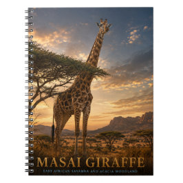 Masai Giraff Savann VINTAGE Anteckningsbok