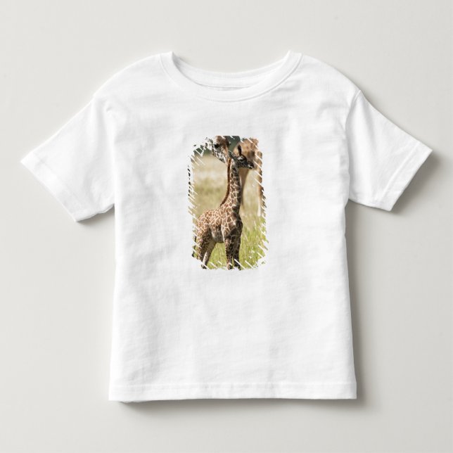 Masai-giraffer, Giraffa camelopardalis 2 T Shirt (Framsida)