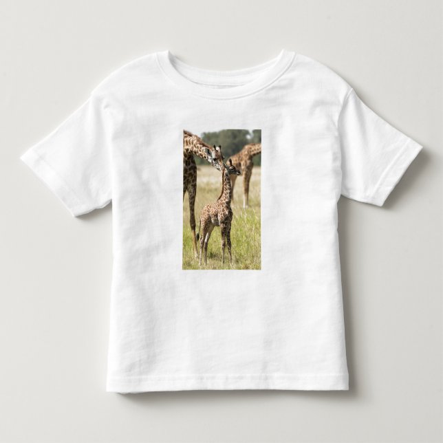 Masai-giraffer, Giraffa camelopardalis 2 Tee Shirt (Framsida)
