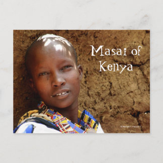 Masai Kvinna från Kenya vykort